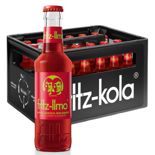 FRITZ-Limo | Apple-Cherry-Elderflower | 24 x 20 cl