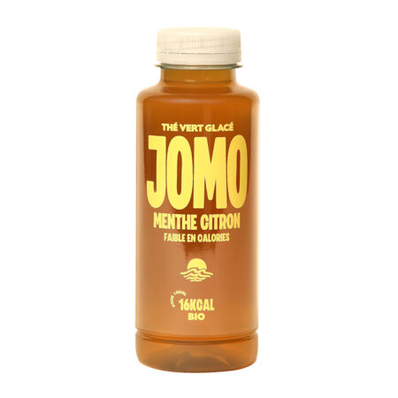 JOMO Thé vert Glacé | Menthe & Citron | BIO | 12 x 350 ml | Pet