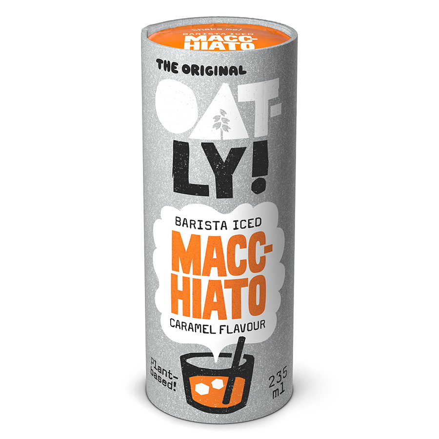 OATLY! | Barista Iced Caramel Macchiato | 12 x 235 ml | Canette