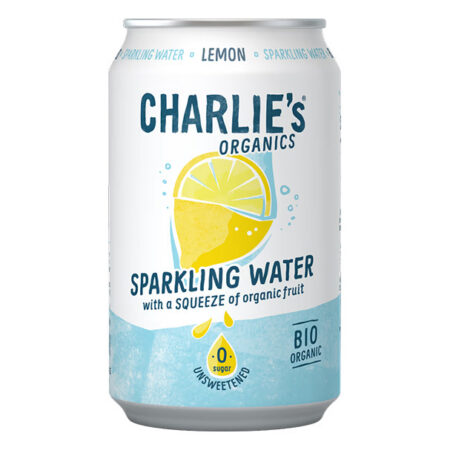 CHARLIE'S | Gearomatiseerd Bruisend Water | Limoen | 12 x 33 cl | Blik