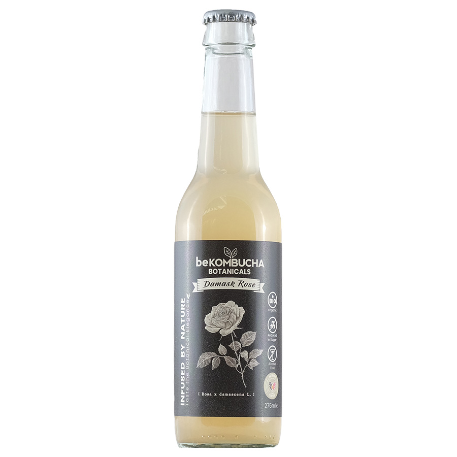 beKOMBUCHA | Botanicals | Rose de Damas | BIO | 24 x 275 ml | OW