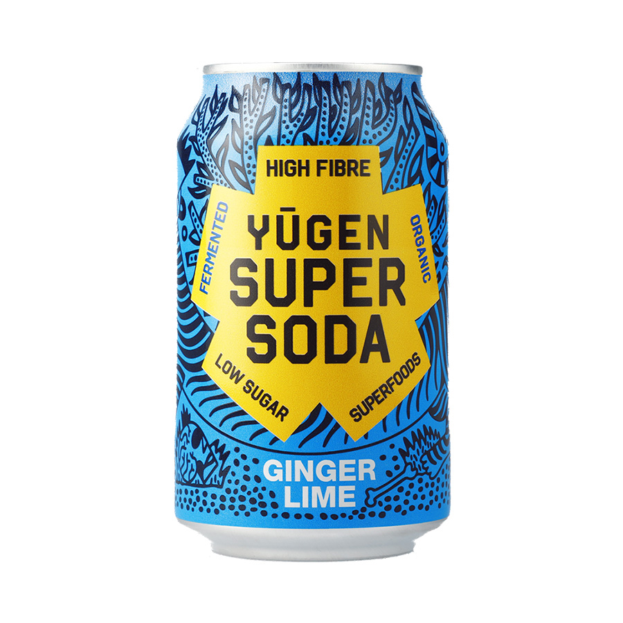 Yugen | Super Soda | Ginger & Lime BIO 24 x 33 cl Cans